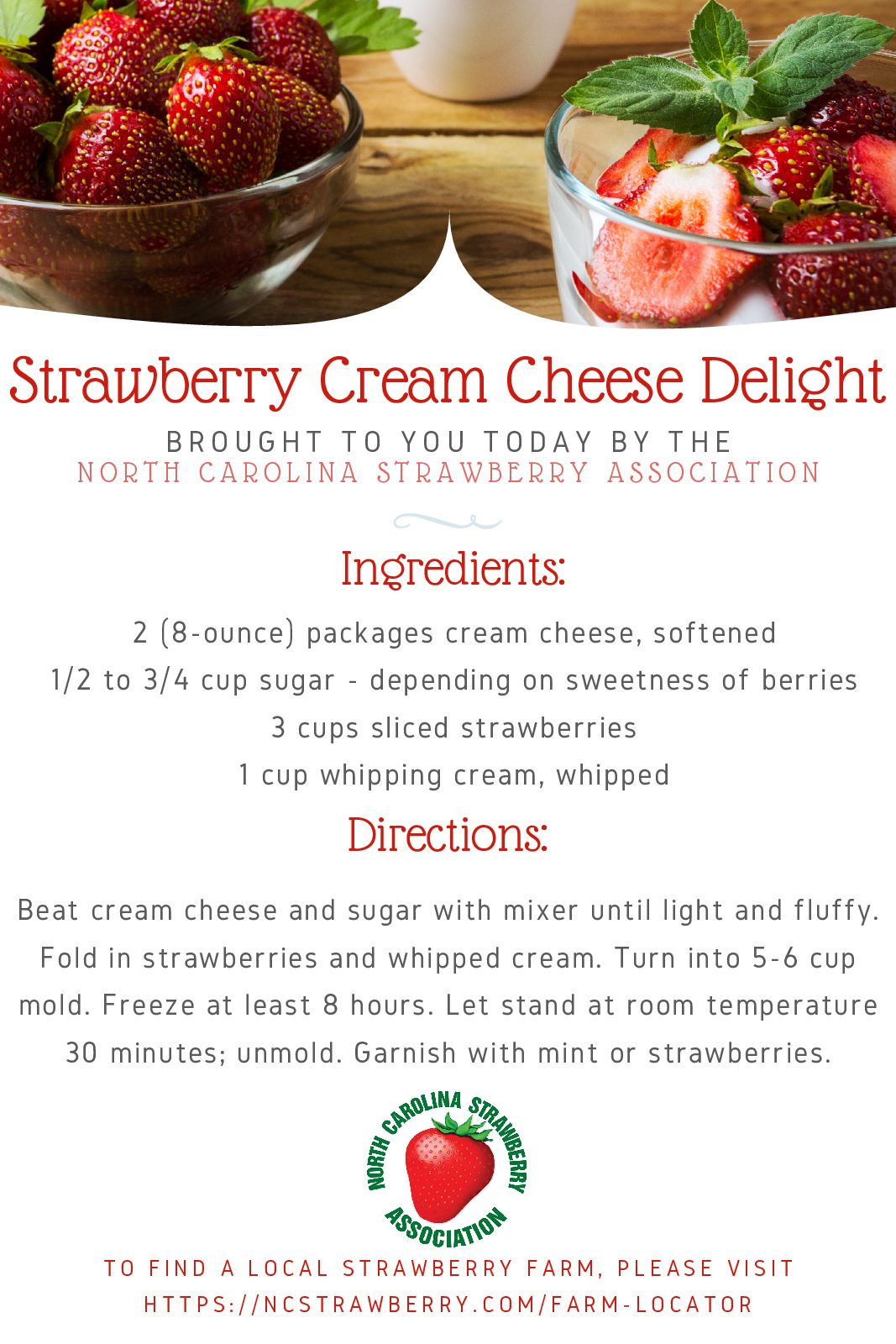 Strawberry Cream Cheese Delight Recipe