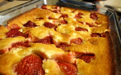 Strawberry Cream Cheese Cobbler